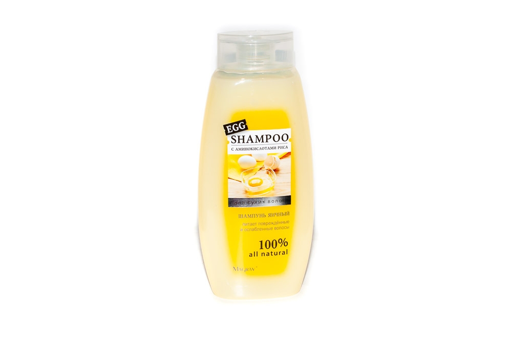 Шампунь Shampoo Natural 530мл. Яичный+Аминокислоты риса