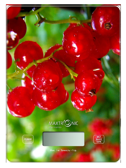 Весы кухон. эл. Maxtronic MAX-1031-4 7кг.