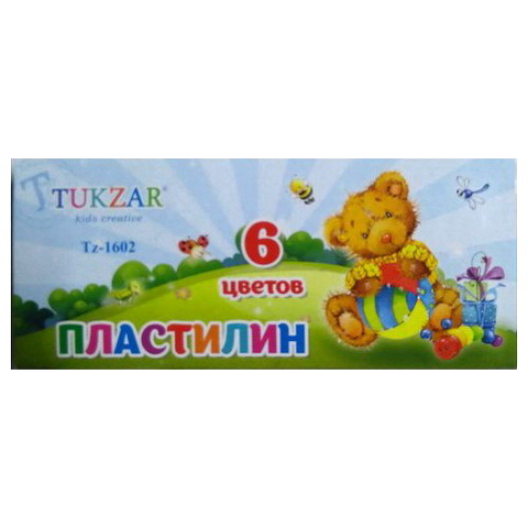 Пластилин 6цв. Tukzar 120гр.