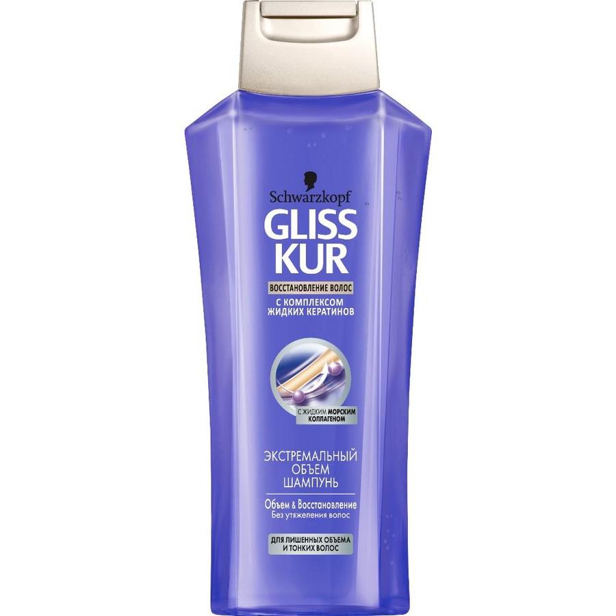 Шампунь Gliss Kur 250мл. Объем и восстановление