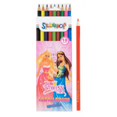 Набор цв. карандашей 18цв. Silwerhof Princess