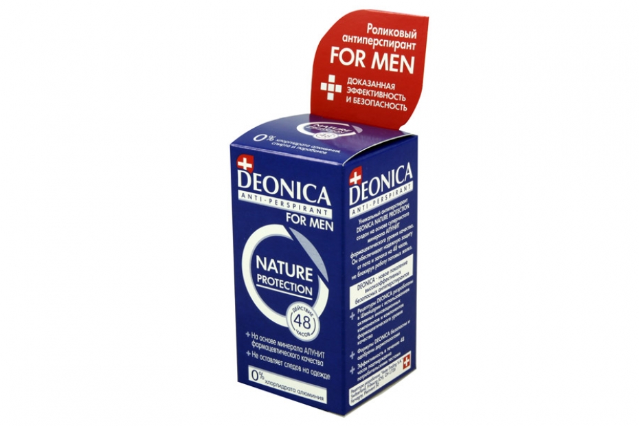 Дез. шарик Деоника 45/50мл. муж. Nature Protection for men