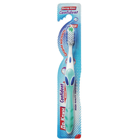 Зубная щетка Dr Clean Конфидент Медиум  (уп12шт)