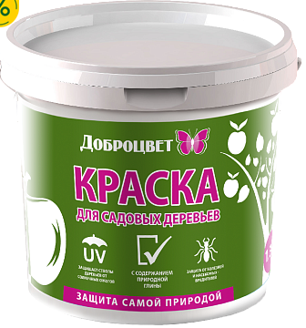 Краска д/деревьев Доброцвет 1,3кг. (12)
