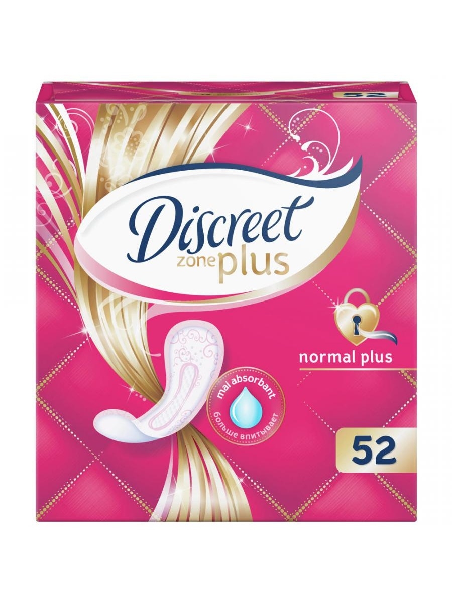 Прокладки DISCREET ежедн. 52шт. Normal Plus