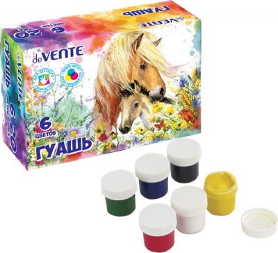 Гуашь 6цв. deVente 20мл. Animals