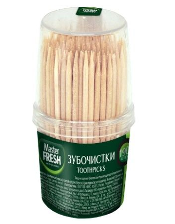 Зубочистки Master FRESH 190шт. (20)