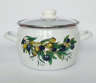 Кастрюля 2л. эмаль Оливковая ветвь С-4210САП2/4