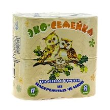 Туалетная бумага Н.Челны Эко-Семейка 2сл. 4рул.