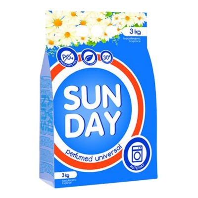 Стир.порошок Sunday авт. 3кг. парфюм