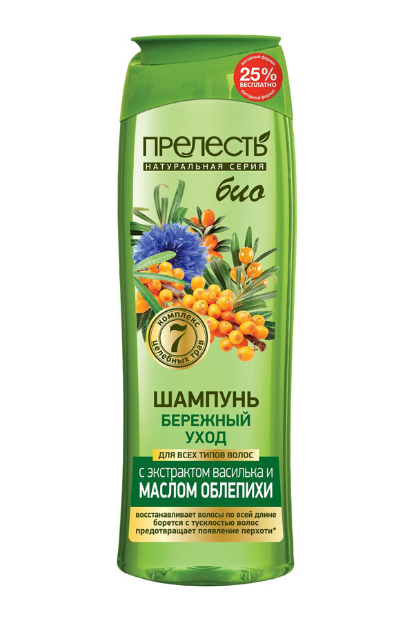 Шампунь Прелесть Био 400мл. Облепиховое масло