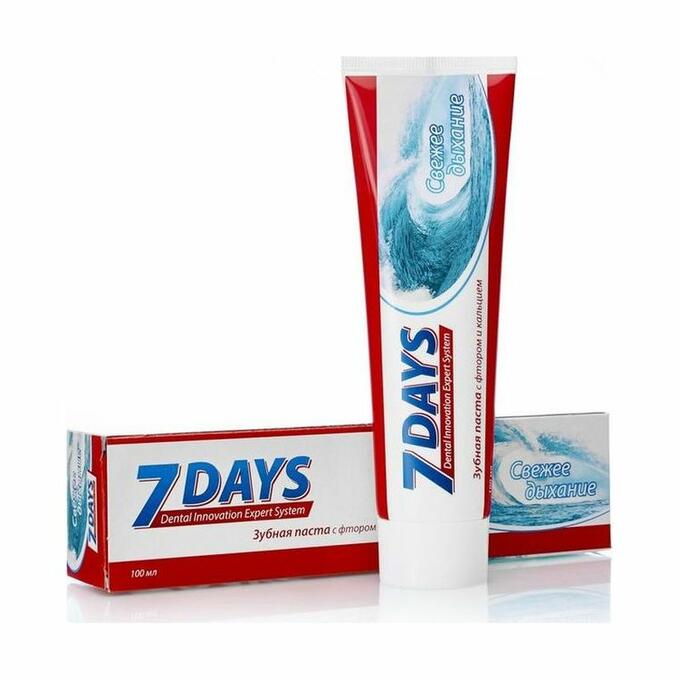 Зубн.паста 7 Days 100мл. Свежее дыхание (24)