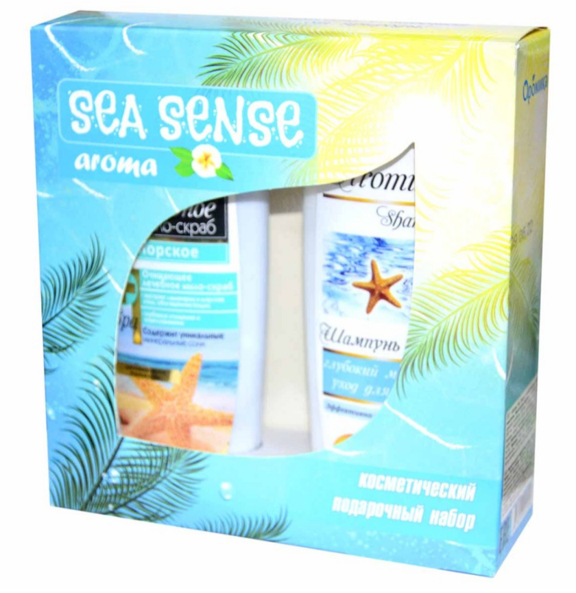ПН/ЖЕН. Aroma Sea Sense (Шампунь 200мл+Cкраб 200мл) (12)