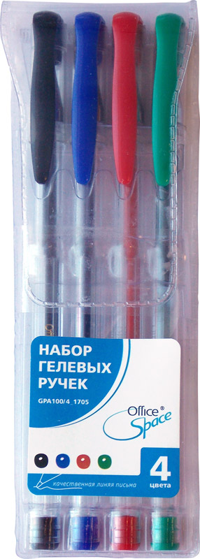 Набор гел. ручек 4шт OfficeSpace
