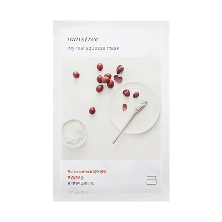 Маска д/лица Innisfree My Real Squeeze Mask Sheabutter Кремовая с маслом ши