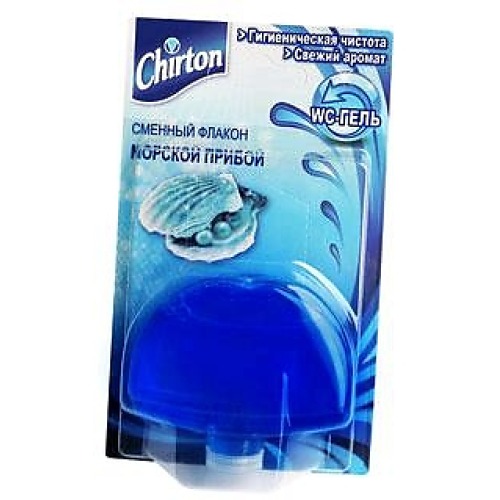 Освежитель для унитаза Chirton 55г Гелевый очиститель унитаза Морской сменный флакон