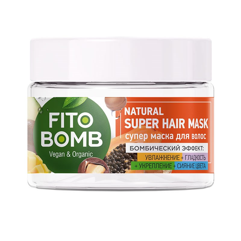 Маска д/волос Fito Bomb 250мл. Увлажнение 7228