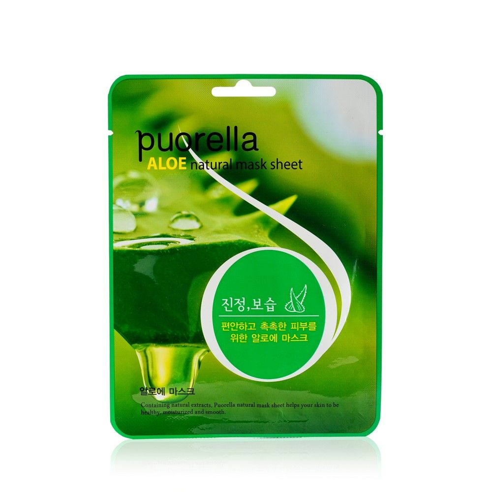 Маска д/лица Puorella 21г. Aloe Успокаивающая