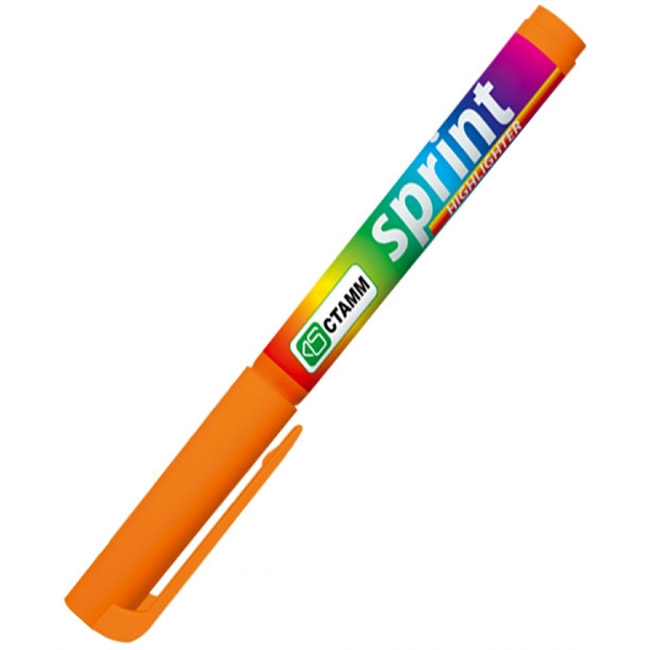 Текстовыделитель Стамм Sprint 1-5мм оранжевый (уп.12)