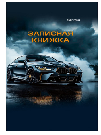 Зап. книжка А7 48л. ПрофПресс 7БЦ, глянц
