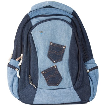 Рюкзак, школьный, DENIM, 46х32х14.5см