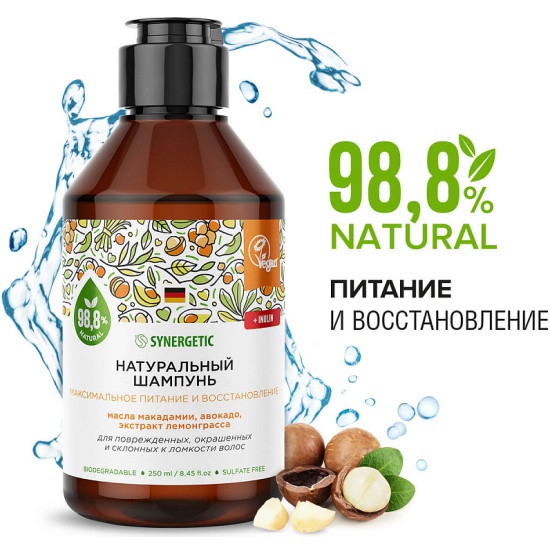 Шампунь Synergetic 250мл Макс. пит и восст***