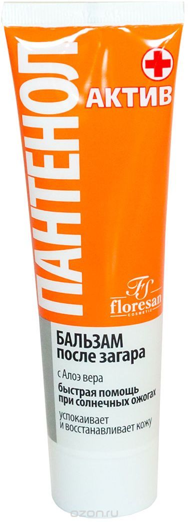 Бальзам после загара Floresan 100мл. Пантенол актив Ф313