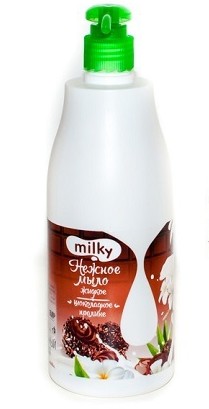 Мыло жидк. Клевер 500мл. Фруктовый Milky Шоколадное пралине