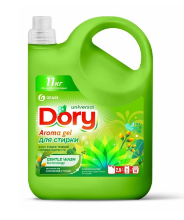 Стир.гель Grass 2,5л. Dory д/всех видов ткани (4)