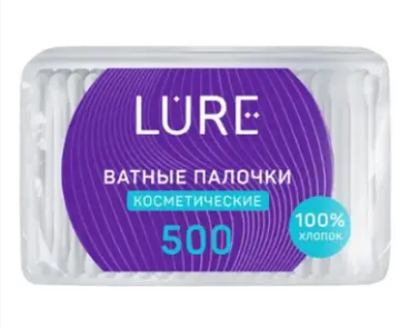 Ватные палочки LURE 500шт. пакет (42)