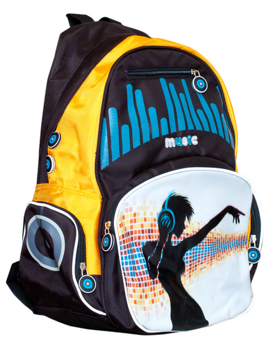 Рюкзак, школьный, MUSIC, 46х33х15.5см