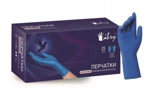 Перчатки Латексные Libry Универсальные XL (уп.25/250пар.)