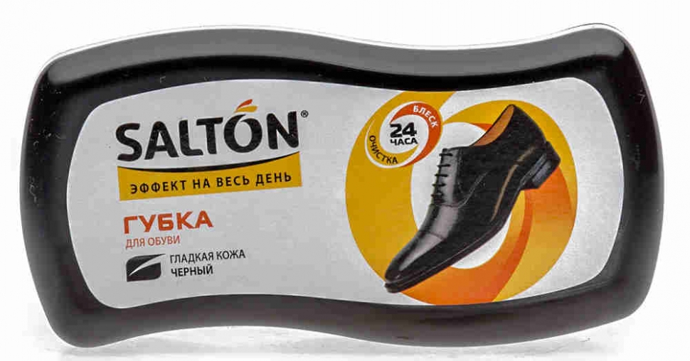 Губка для обуви Salton Черн. Волна д/гладкой кожи