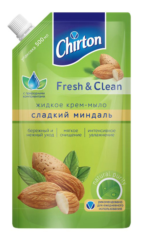 Мыло жидк. Chirton 500мл. Сладкий миндаль (12)