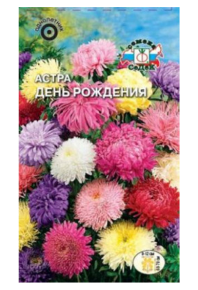 Семена Астра День рождения, смесь сортов Седек (уп.10)