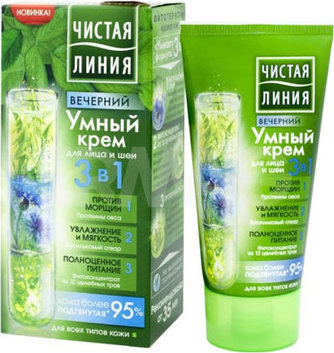 Крем Чист. линия 50мл. Вечерний 3в1