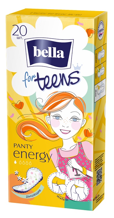 Прокладки Белла For teens панти энерджи 20шт. (24)