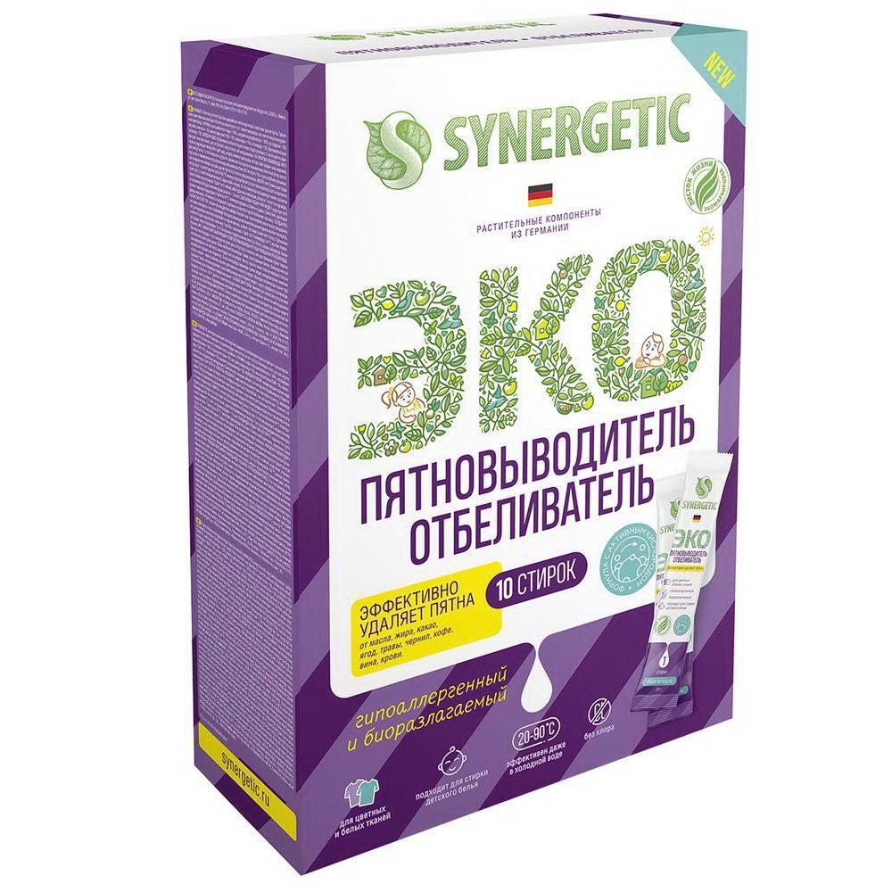 Ср-во Synergetic Отбеливатель-пятновыводитель с активным кислородом 10 стир.