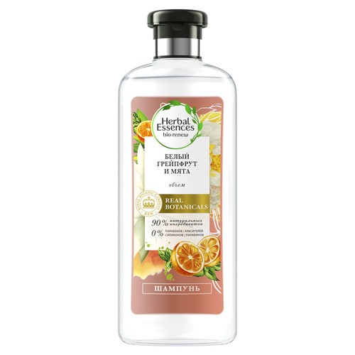 Шампунь HERBAL ESSENCES 400мл. Белый грейпфрут и мята
