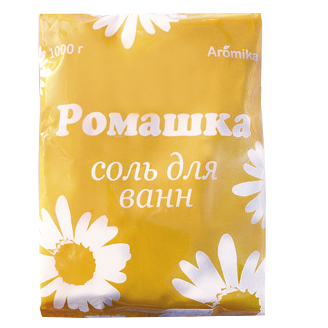 Соль для ванн Аромика 1кг. Ромашка (12)