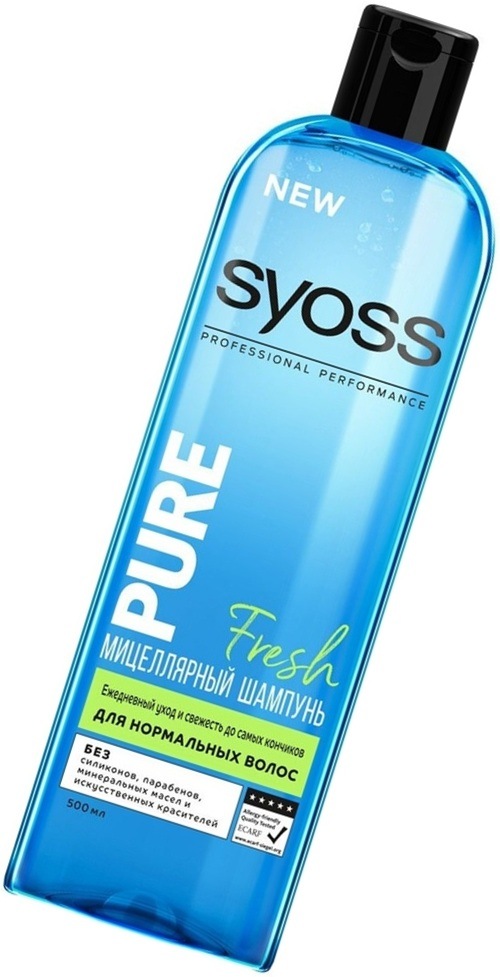Шампунь SYOSS 500мл Pure Fresh