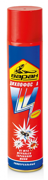 Дихлофос-репеллент Варан 145мл. СИНИЙ Экстра Универсал 341601 (24)