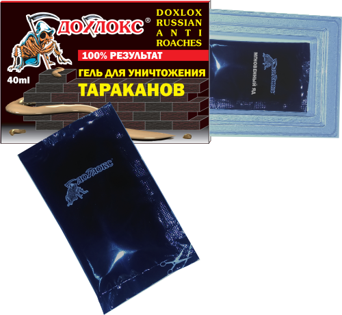 Инсектицид от тараканов Дохлокс 40г. Гель Саше
