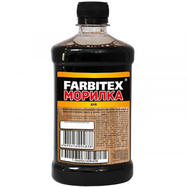 Морилка FARBITEX ДУБ 0,5л. (20)