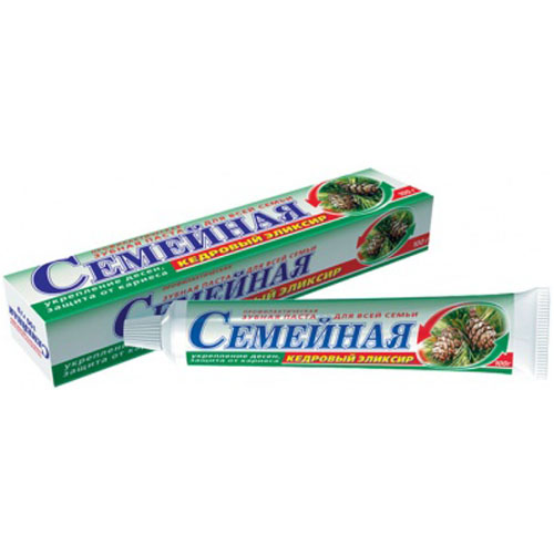 Зубн.паста Весна 100г. Семейная Кедровый эликсир 1817