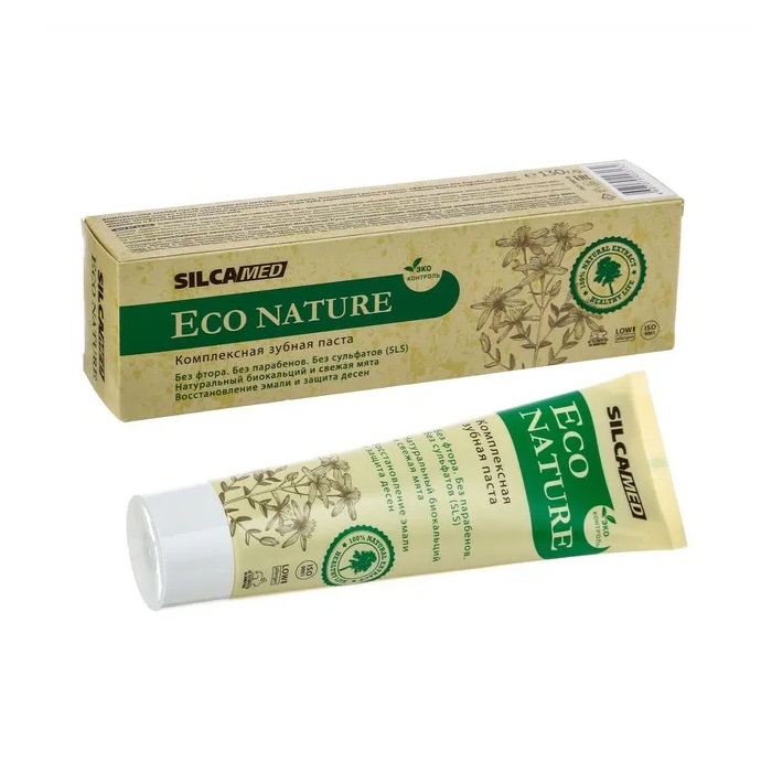 Зубн.паста Силка 130г. Силкамед Eco Nature