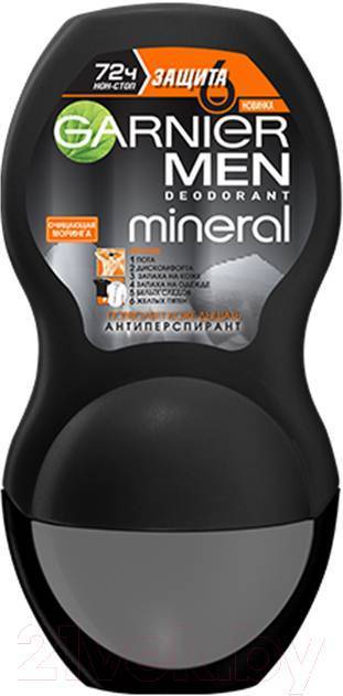 Дез. шарик Garnier 50мл. муж. Минерал Защита 72ч.