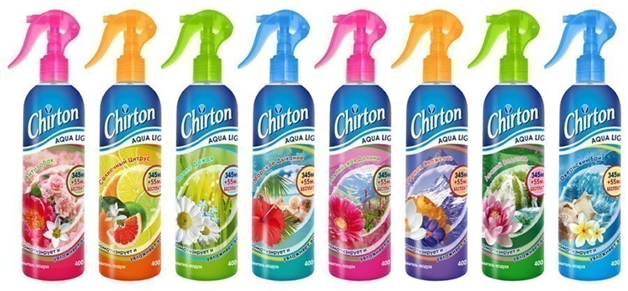 Освежитель воздуха Chirton 400мл. водный в асс.
