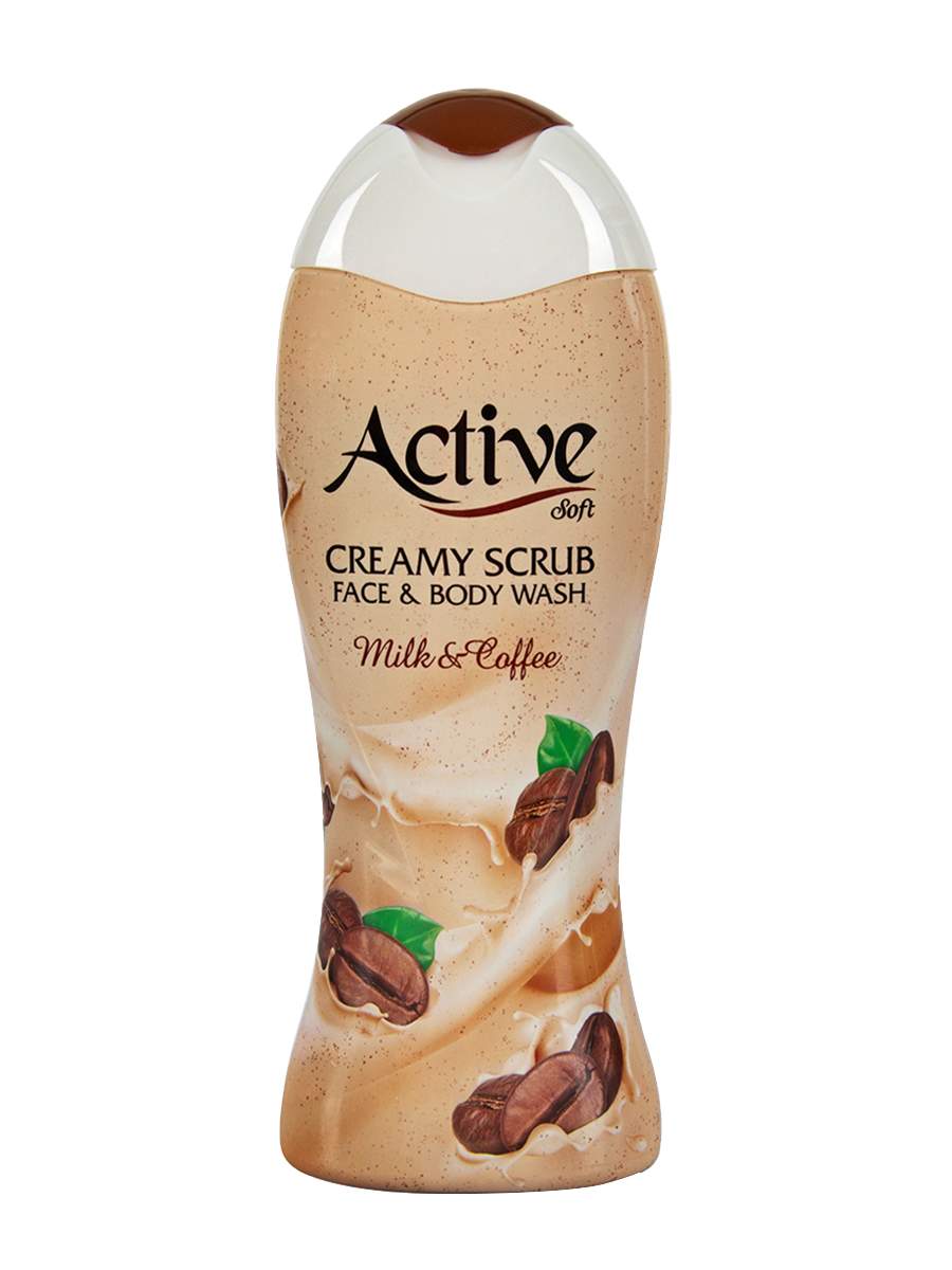 Гель для душа Active 400мл. скраб Кофе с молоком (12)