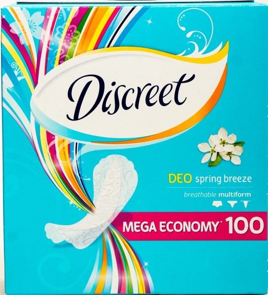 Прокладки DISCREET ежедн. 100шт. deo SpringBreez